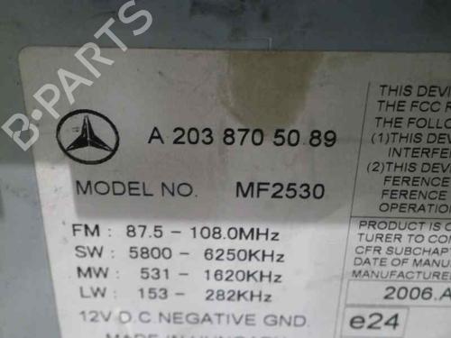 Radio MERCEDES-BENZ C-CLASS Coupe (CL203) C 220 CDI (203.708) | BP2062521E6 