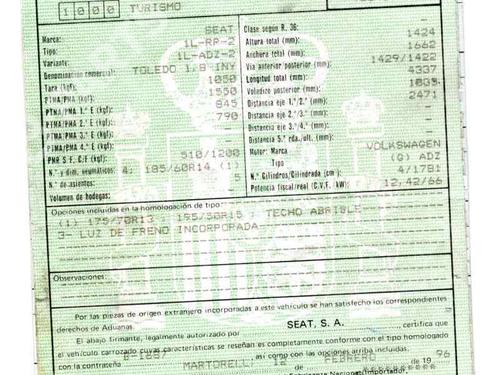 Used Parts SEAT TOLEDO I (1L2)  1.8 i  843972