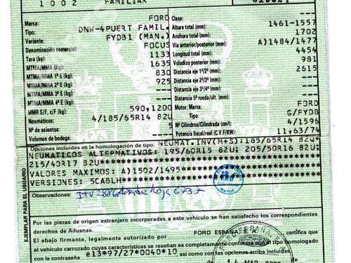 FORD FOCUS I Turnier (DNW)  1.6 16V  177300