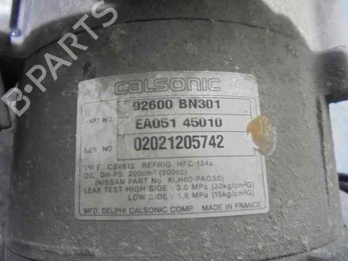 AC compressor NISSAN ALMERA TINO (V10) 2.2 dCi | BP2096740M34 