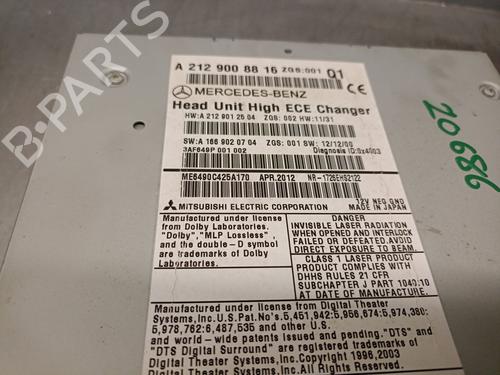 Radio MERCEDES-BENZ E-CLASS (W212) E 500 4-matic (212.091) | BP19053084E6 