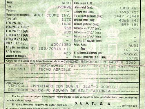 Used Parts AUDI COUPE B3 (89, 8B3)  2.2 quattro  178745