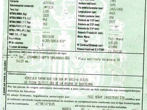 Used Parts SUBARU IMPREZA Saloon (GD)  2.0 i R AWD (GD9)  644610