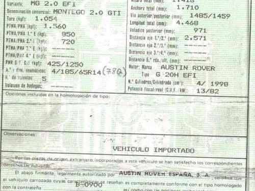 Switch ROVER MONTEGO 2.0 GTi | BP19925192I30 