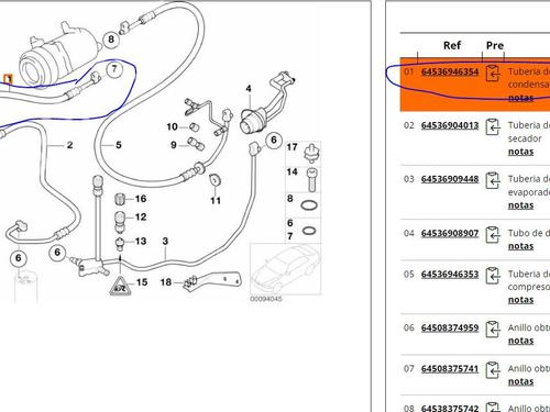 AC pipe BMW 3 (E46) 318 i | BP19708761M126 