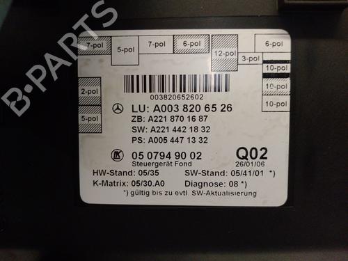 Electronic module MERCEDES-BENZ S-CLASS (W221, V221) S 320 CDI | BP19257522M83 