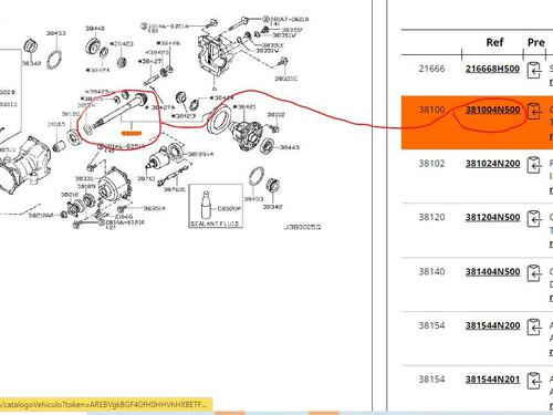Driveshaft NISSAN X-TRAIL I (T30) 2.2 DCi | BP19305931M37
