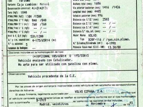 Used Parts VOLVO 460 (464)  2.0  643713