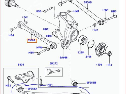 Right rear suspension arm LAND ROVER RANGE ROVER EVOQUE (L538) 2.2 D 4x4 | BP17976802M15 
