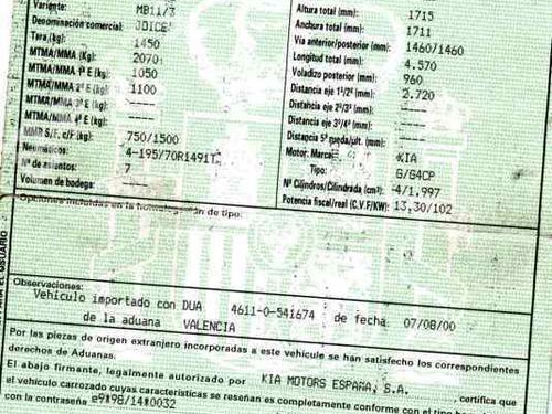 Used Parts KIA JOICE (MTE1P)  2.0  272505