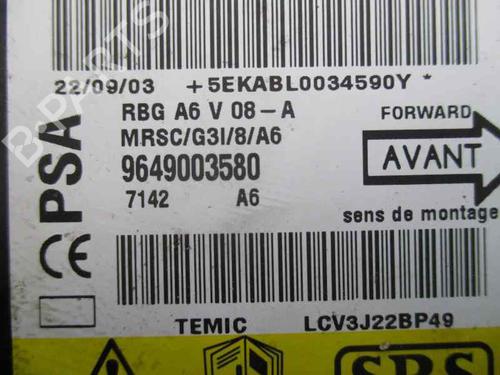 ECU airbags CITROËN C2 (JM_) 1.4 HDi | BP2056319M53 