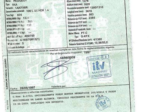 Used Parts PEUGEOT 106 II (1A_, 1C_)  1.4 i  178731