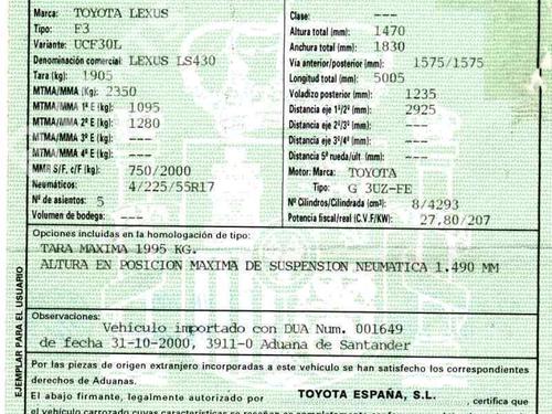 Used Parts LEXUS LS (_F3_)  430 (UCF30)  754811