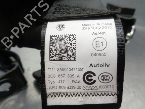 Rear right seatbelt VW CC B7 (358) 2.0 TDI | BP18346363I28 