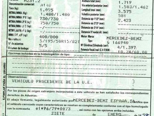 Servo brake MERCEDES-BENZ A-CLASS (W168) A 140 (168.031, 168.131) | BP7823747M42 