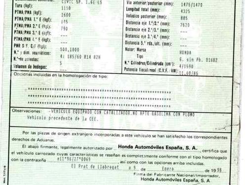 Gearbox HONDA CIVIC VI Fastback (MA, MB) 1.6 16V (MB4) | BP6002111M3 