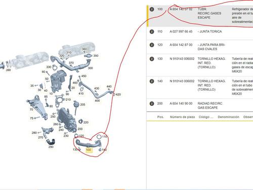 Pipe MERCEDES-BENZ VITO Tourer (W447) 116 CDI (447.701, 447.703, 447.705) | BP19286425M125 