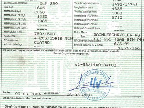 Used Parts MERCEDES-BENZ CLK (C209)  CLK 320 (209.365)  1061502