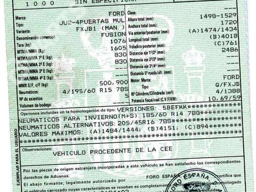 FORD FUSION (JU_)  1.4  189539