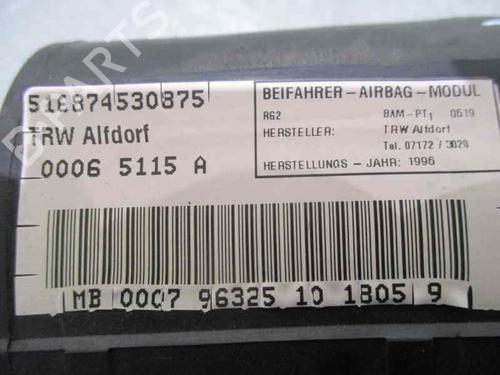 Passenger airbag MERCEDES-BENZ C-CLASS (W202) C 180 (202.018) | BP2078155C10 