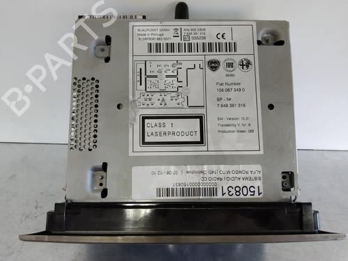 Radio ALFA ROMEO MITO (955_) 1.4 TJet (955AXA1B) | BP2268035E6 