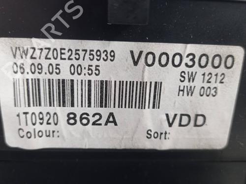 Instrument cluster VW TOURAN (1T1, 1T2) 1.9 TDI | BP13499188C47 