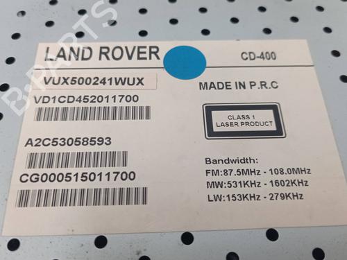 Radio LAND ROVER DISCOVERY III (L319) 2.7 TD 4x4 | BP12423706E6 