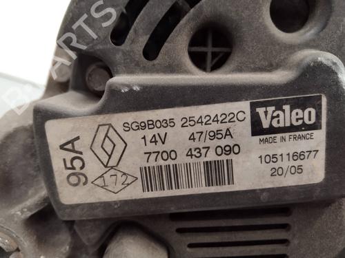 Alternator RENAULT CLIO II (BB_, CB_)  | BP2258437M7 