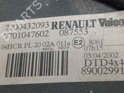Højre forlygte RENAULT SCÉNIC I MPV (JA0/1_, FA0_) 1.9 dCi RX4 | BP9847834C29 