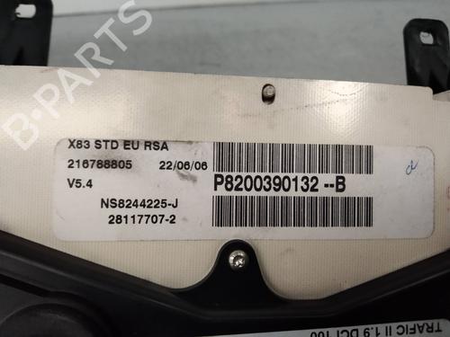 Instrument cluster RENAULT TRAFIC II Platform/Chassis (EL) 1.9 dCi 100 (EL0C) | BP2258472C47 