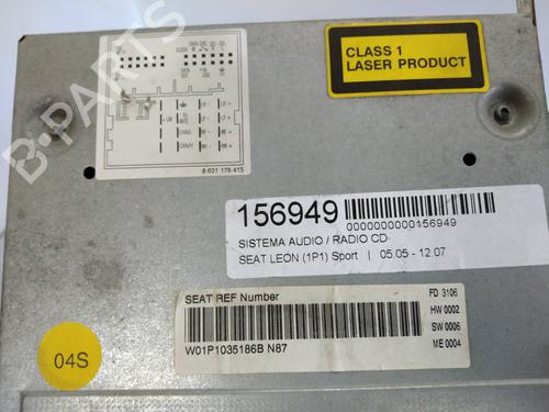 Radio SEAT LEON (1P1) 1.9 TDI | BP4658883E6 