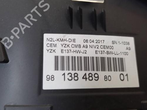 Instrument cluster PEUGEOT 208 I (CA_, CC_) 1.6 BlueHDi 100 | BP29121052C47