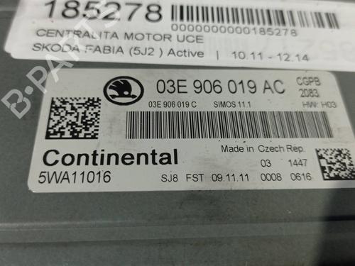 Engine control unit (ECU) SKODA FABIA II (542) 1.2 | BP20726631M57 