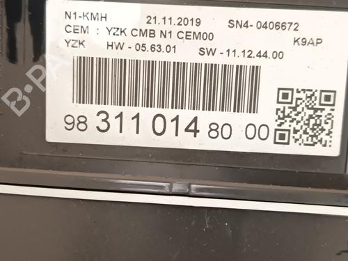 Instrument cluster PEUGEOT PARTNER Box Body/MPV (K9)  | BP28412851C47 