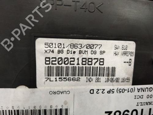 Instrument cluster RENAULT LAGUNA II (BG0/1_) 2.2 dCi (BG0F) | BP2286109C47 