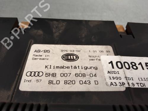 Climate control AUDI A3 (8L1) 1.9 TDI | BP2255913I5 