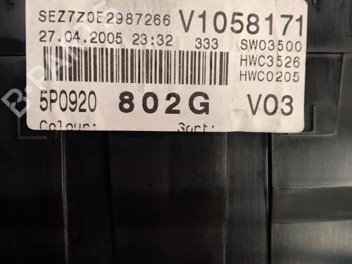 Instrument cluster SEAT ALTEA (5P1)  | BP27161361C47 