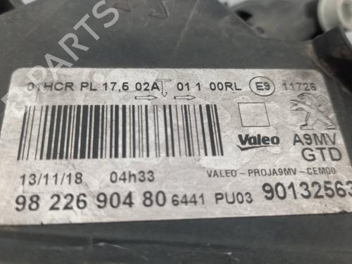 Left headlight PEUGEOT 208 I (CA_, CC_) 1.6 HDi | BP31920714C28