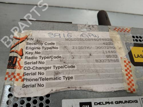 Radio OPEL CORSA D (S07) 1.3 CDTI (L08, L68) | BP2250234E6 