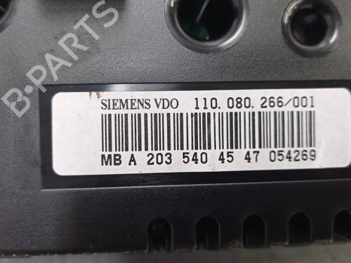 Instrument cluster MERCEDES-BENZ C-CLASS (W203) C 180 Kompressor (203.046) | BP12424050C47 