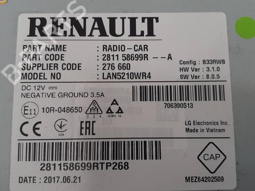 Radio RENAULT CLIO IV (BH_)  | BP8005029E6 