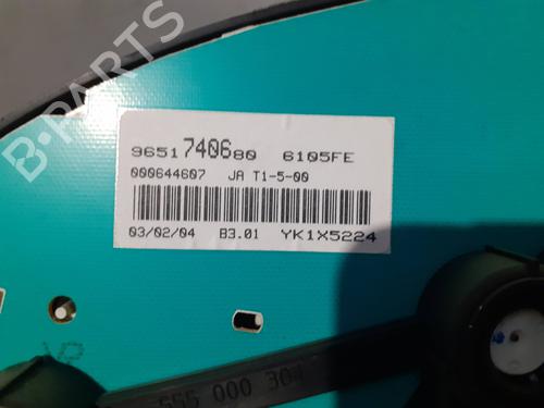 Instrument cluster PEUGEOT 206 Hatchback (2A/C) 2.0 HDI 90 | BP6963209C47 