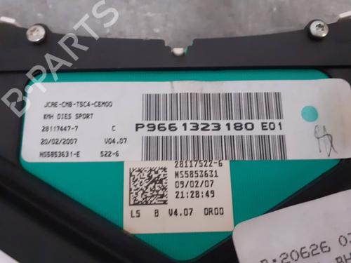Instrument cluster PEUGEOT 307 CC (3B) 2.0 HDi 135 | BP7289756C47 