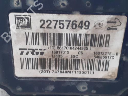 ABS pump OPEL INSIGNIA A (G09) 2.0 CDTI (68) | BP7096695M43 