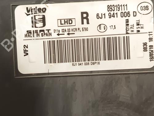 Right headlight SEAT IBIZA IV (6J5, 6P1)  | BP29157284C29 