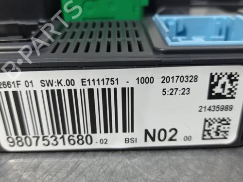 Fuse box PEUGEOT 208 I (CA_, CC_) 1.6 BlueHDi 100 | BP29121051E1 