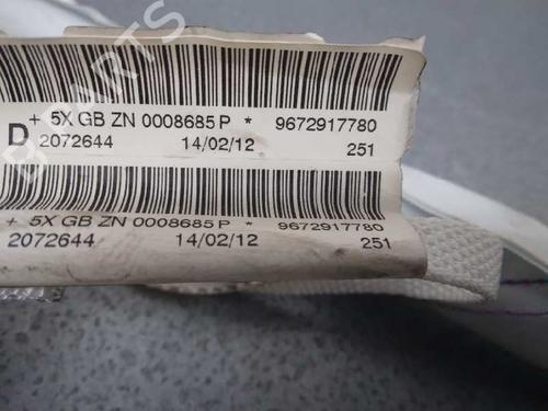 Right curtain airbag PEUGEOT 208 I (CA_, CC_) 1.6 VTi | BP13358479C12 