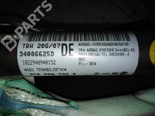 Right curtain airbag VW PASSAT B6 (3C2) 2.0 TDI 16V | BP4864609C12 