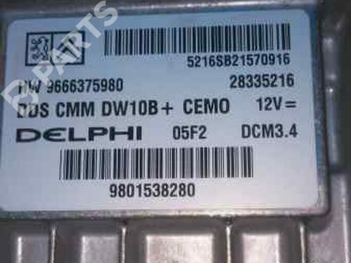 Used Engine control unit (ECU) PEUGEOT 508 I (8D_) 2.0 HDi (163 hp) 7167462