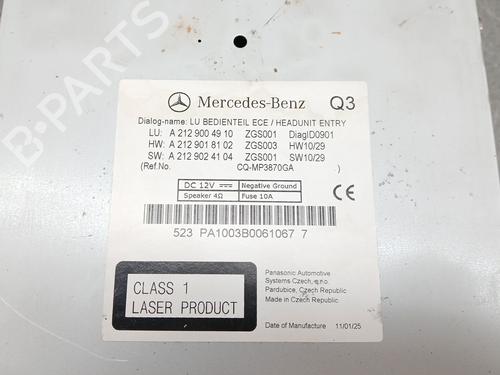 Radio MERCEDES-BENZ E-CLASS Convertible (A207) E 220 CDI / BlueTEC / d (207.402, 207.401) | BP24876563E6 